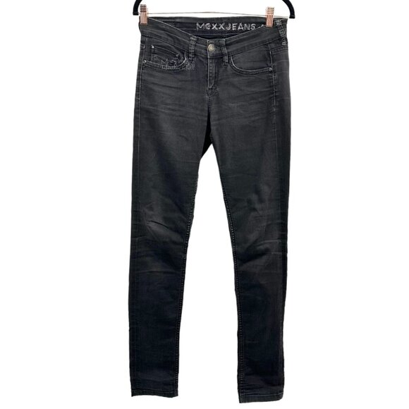 Mexx Jeans Slim Black Blast Distressed Jeans 26 - Picture 1 of 8